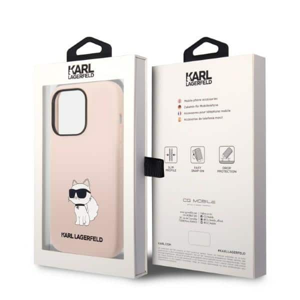 Karl Lagerfeld Silicone Choupette - θήκη για Apple iPhone 14 Pro Max - Ροζ - Image 8