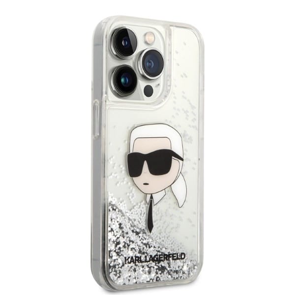 Karl Lagerfeld Glitter Karl Head - θήκη για Apple iPhone 14 Pro Max - Διάφανο - Image 4