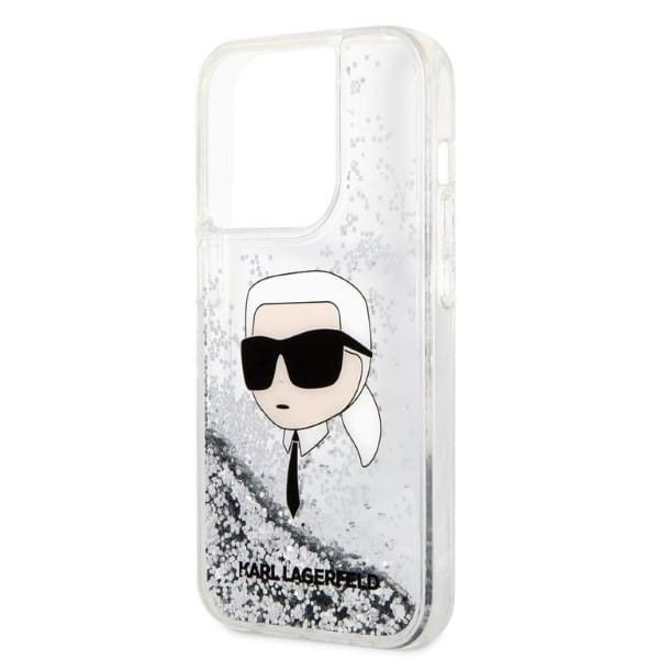 Karl Lagerfeld Glitter Karl Head - θήκη για Apple iPhone 14 Pro Max - Διάφανο - Image 6
