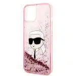 Karl Lagerfeld Glitter Karl Head - θήκη για Apple iPhone 14 Plus - Ροζ - Image 6