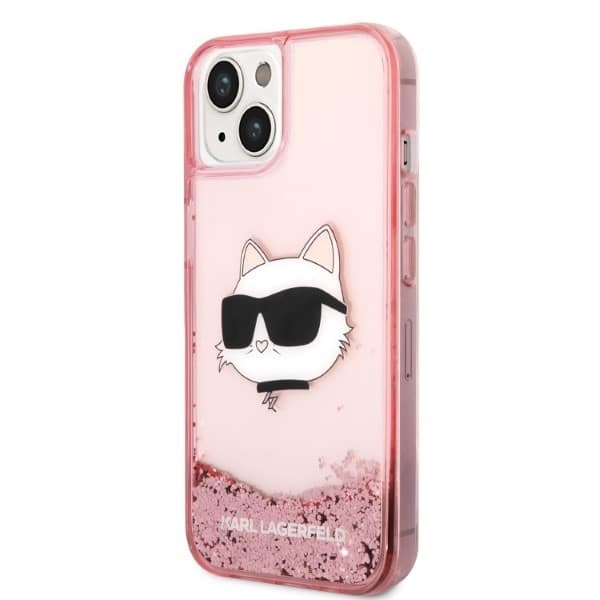 Karl Lagerfeld Liquid Glitter - θήκη για Apple iPhone 14 Plus / 15 - Ροζ - Image 2
