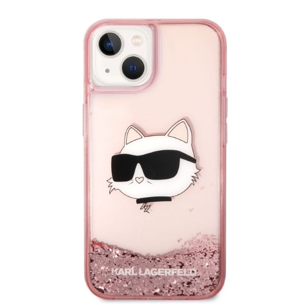Karl Lagerfeld Liquid Glitter - θήκη για Apple iPhone 14 Plus / 15 - Ροζ - Image 3