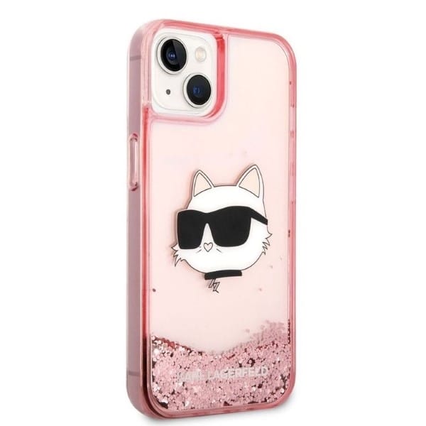 Karl Lagerfeld Liquid Glitter - θήκη για Apple iPhone 14 Plus / 15 - Ροζ - Image 4