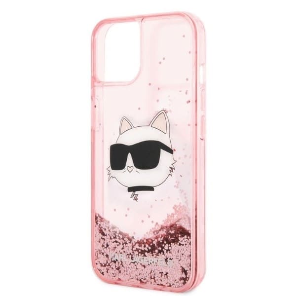 Karl Lagerfeld Liquid Glitter - θήκη για Apple iPhone 14 Plus / 15 - Ροζ - Image 6