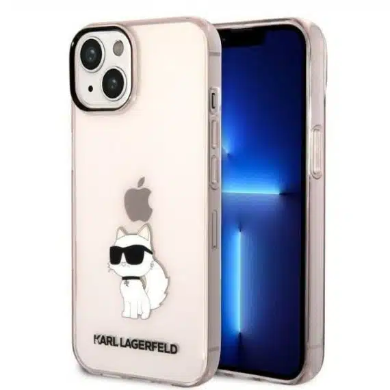 Karl Lagerfeld Ikonik Choupette - θήκη για Apple iPhone 14 Plus - Ροζ