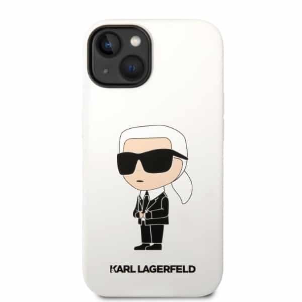 Karl Lagerfeld Silicone Ikonik - θήκη για Apple iPhone 14 Plus - Λευκό - Image 3