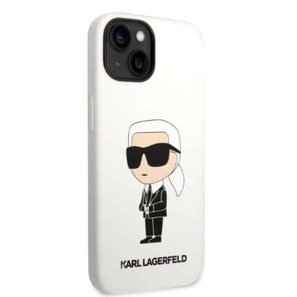 Karl Lagerfeld Silicone Ikonik - θήκη για Apple iPhone 14 Plus - Λευκό - Image 4