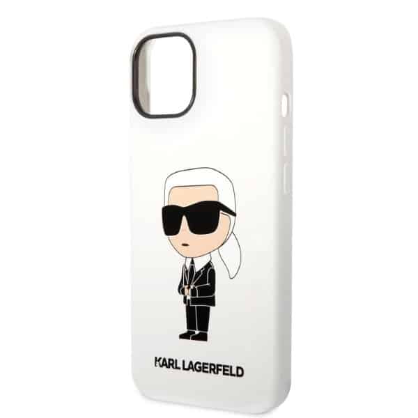 Karl Lagerfeld Silicone Ikonik - θήκη για Apple iPhone 14 Plus - Λευκό - Image 6