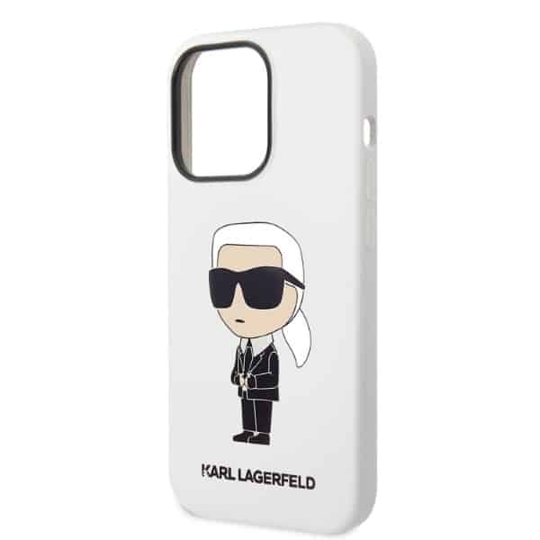 Karl Lagerfeld Silicone Ikonik - θήκη για Apple iPhone 14 Pro - Λευκό - Image 6