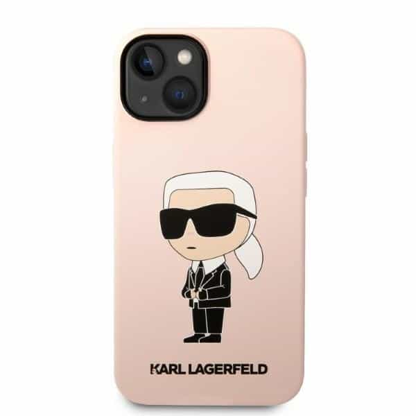 Karl Lagerfeld Silicone Ikonik - θήκη για Apple iPhone 14 Plus - Ροζ - Image 3