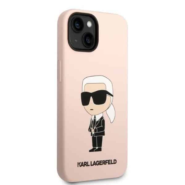 Karl Lagerfeld Silicone Ikonik - θήκη για Apple iPhone 14 Plus - Ροζ - Image 4