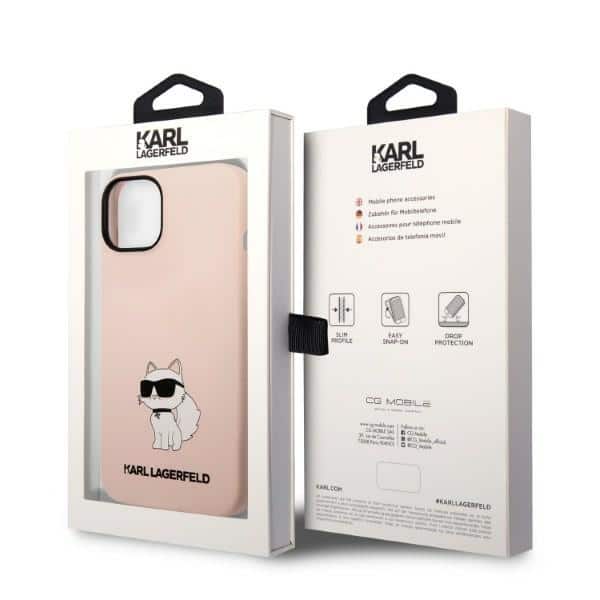 Karl Lagerfeld Silicone Choupette - θήκη για Apple iPhone 14 Plus - Ροζ - Image 8