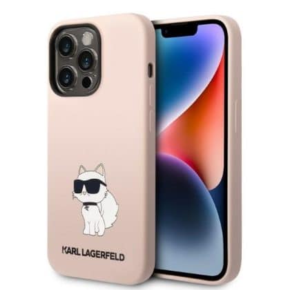 Karl Lagerfeld Silicone Choupette - θήκη για Apple iPhone 14 Pro - Ροζ