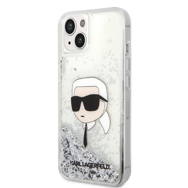 Karl Lagerfeld Liquid Glitter Karl's Head - θήκη για Apple iPhone 14 Plus / 15 - Διάφανο - Image 2