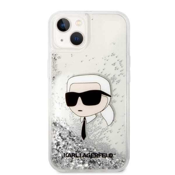 Karl Lagerfeld Liquid Glitter Karl's Head - θήκη για Apple iPhone 14 Plus / 15 - Διάφανο - Image 3