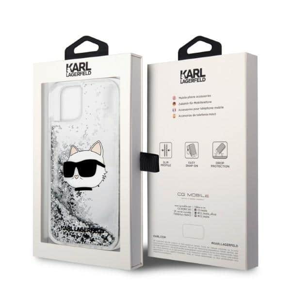 Karl Lagerfeld Glitter Choupette Head - θήκη για Apple iPhone 14 Plus - Διάφανο - Image 8