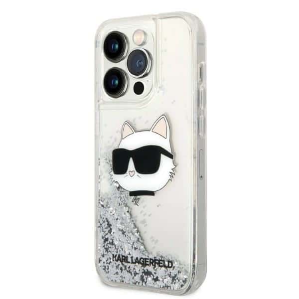 Karl Lagerfeld Glitter Choupette Head - θήκη για Apple iPhone 14 Pro - Διάφανο - Image 2