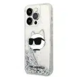 Karl Lagerfeld Glitter Choupette Head - θήκη για Apple iPhone 14 Pro Max - Διάφανο - Image 2