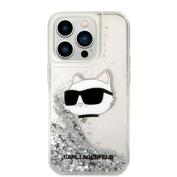 Karl Lagerfeld Liquid Glitter Choupette's Head - θήκη για Apple iPhone 14 Pro Max - Διάφανο - Image 3
