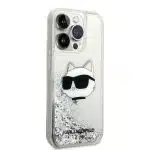 Karl Lagerfeld Glitter Choupette Head - θήκη για Apple iPhone 14 Pro Max - Διάφανο - Image 4