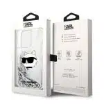 Karl Lagerfeld Glitter Choupette Head - θήκη για Apple iPhone 14 Pro Max - Διάφανο - Image 8