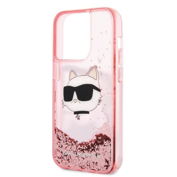 Karl Lagerfeld Liquid Glitter - θήκη για Apple iPhone 14 Pro - Ροζ - Image 6