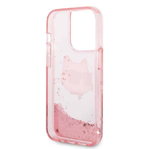 Karl Lagerfeld Liquid Glitter - θήκη για Apple iPhone 14 Pro - Ροζ - Image 7