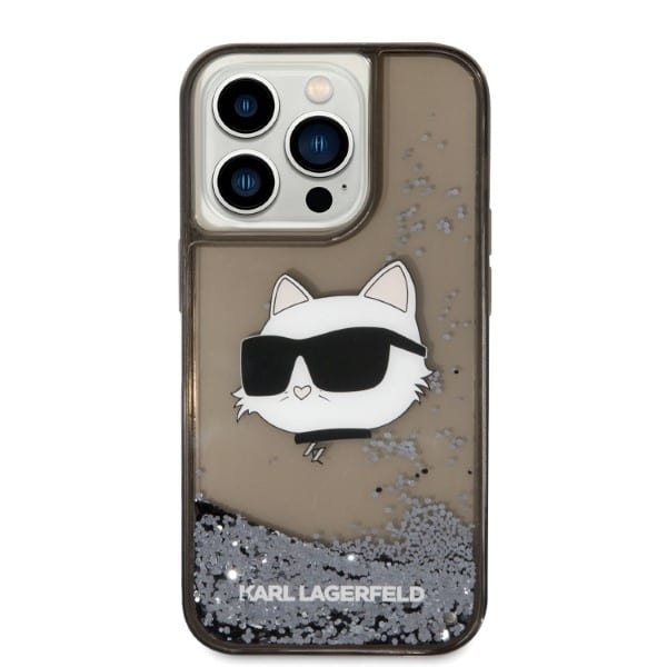 Karl Lagerfeld Glitter Choupette Head - θήκη για Apple iPhone 14 Pro Max - Μαύρο - Image 3