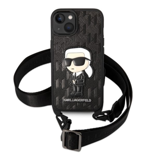 Karl Lagerfeld Monogram Ikonik Patch - θήκη για Apple iPhone 14 - Μαύρο - Image 2