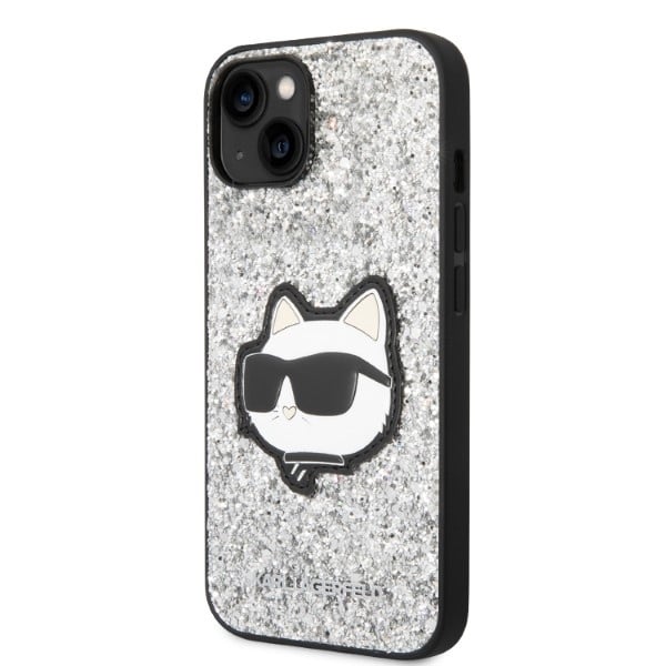 Karl Lagerfeld Glitter Choupette Patch - θήκη για Apple iPhone 14 Plus - Διάφανο - Image 2