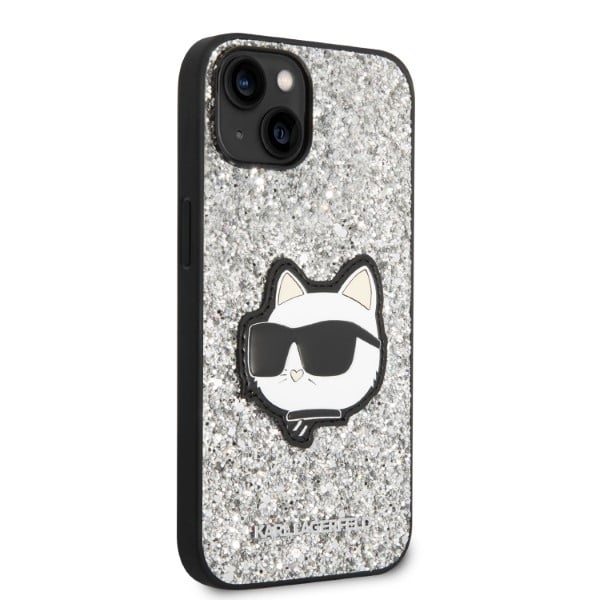 Karl Lagerfeld Glitter Choupette Patch - θήκη για Apple iPhone 14 Plus - Διάφανο - Image 4