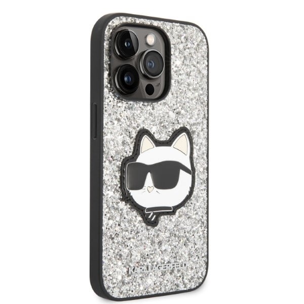 Karl Lagerfeld Glitter Choupette Patch - θήκη για Apple iPhone 14 Pro - Διάφανο - Image 4