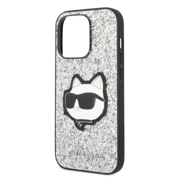 Karl Lagerfeld Glitter Choupette Patch - θήκη για Apple iPhone 14 Pro - Διάφανο - Image 6