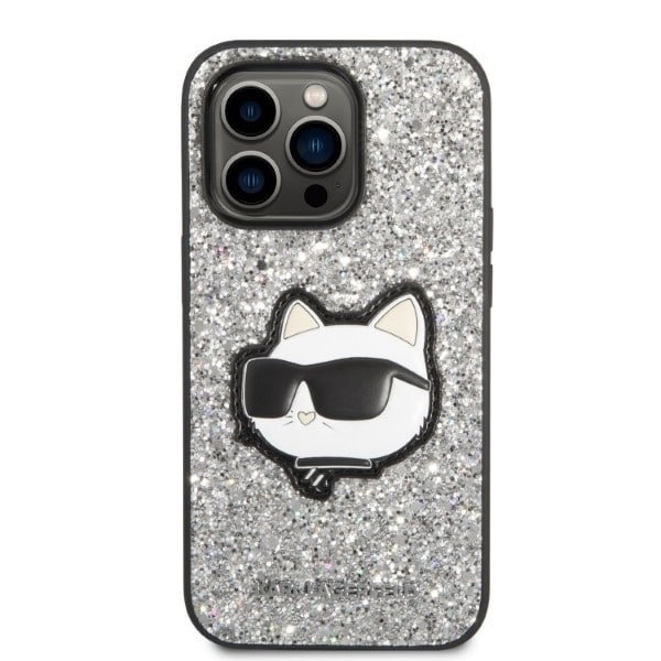 Karl Lagerfeld Glitter Choupette - θήκη για Apple iPhone 14 Pro Max - Ασημί - Image 3