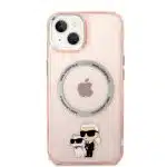 Karl Lagerfeld Iconic Karl&Choupette Magsafe - Apple iPhone 14 Plus / 15 - Ροζ - Image 3