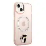 Karl Lagerfeld Iconic Karl&Choupette Magsafe - Apple iPhone 14 Plus / 15 - Ροζ - Image 4
