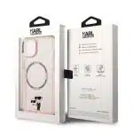 Karl Lagerfeld Iconic Karl&Choupette Magsafe - Apple iPhone 14 Plus / 15 - Ροζ - Image 8