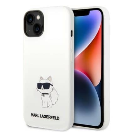 Karl Lagerfeld Silicone Choupette - Apple iPhone 14 Plus / 15 - Λευκό