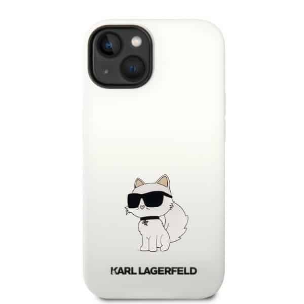Karl Lagerfeld Silicone Choupette - Apple iPhone 14 Plus / 15 - Λευκό - Image 3