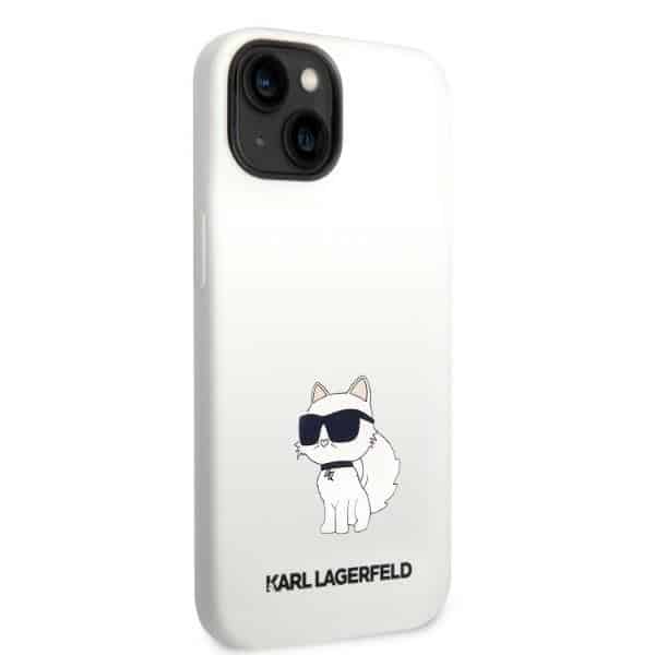 Karl Lagerfeld Silicone Choupette - Apple iPhone 14 Plus / 15 - Λευκό - Image 4