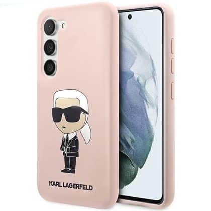 Karl Lagerfeld Silicone Ikonik - θήκη για Samsung Galaxy S23 - Ροζ