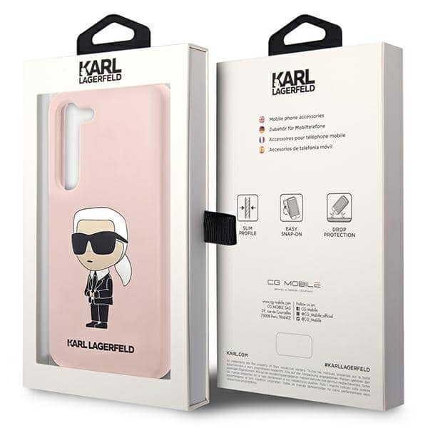 Karl Lagerfeld Silicone Ikonik - θήκη για Samsung Galaxy S23+ - Ροζ - Image 8