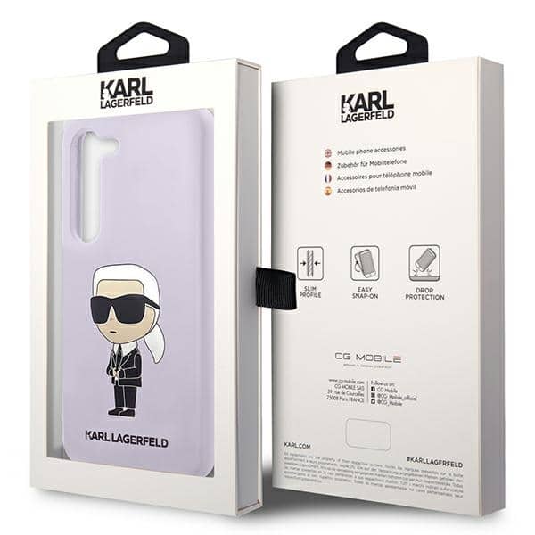 Karl Lagerfeld Silicone Ikonik - θήκη για Samsung Galaxy S23+ - Μωβ - Image 8