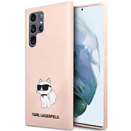 Karl Lagerfeld Silicone Choupette - θήκη για Samsung Galaxy S23 Ultra - Ροζ