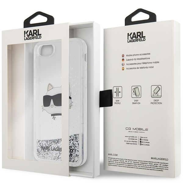 Karl Lagerfeld Glitter Choupette Head - θήκη για Apple iPhone 7/8/ SE 2020 / 2022 - Διάφανο - Image 8