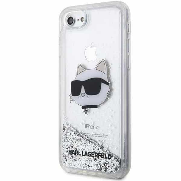 Karl Lagerfeld Glitter Choupette Head - θήκη για Apple iPhone 7/8/ SE 2020 / 2022 - Διάφανο - Image 2