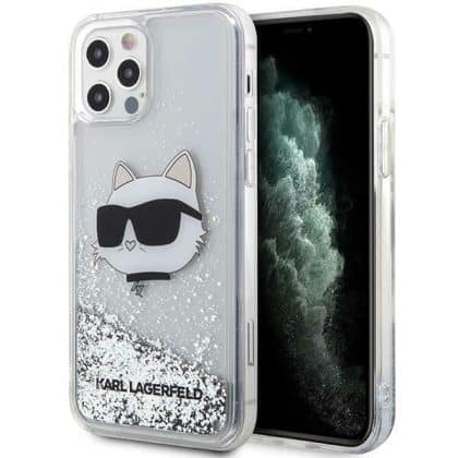 Karl Lagerfeld Liquid Glitter - θήκη για Apple iPhone 12 / Pro - Διάφανο