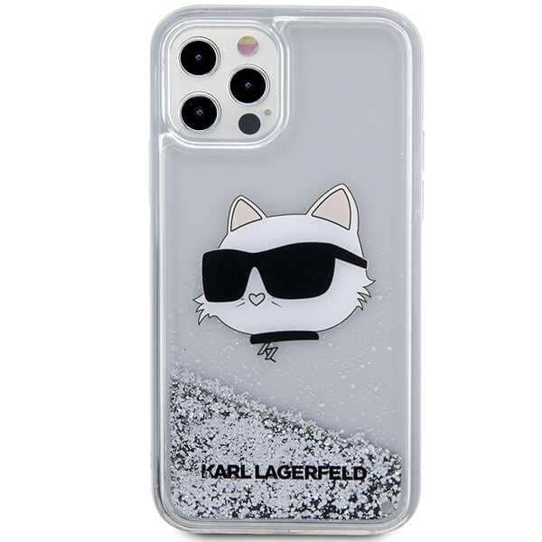 Karl Lagerfeld Liquid Glitter - θήκη για Apple iPhone 12 / Pro - Διάφανο - Image 3