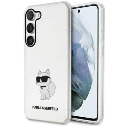 Karl Lagerfeld Ikonik Choupette - θήκη για Samsung Galaxy S23 - Διάφανο