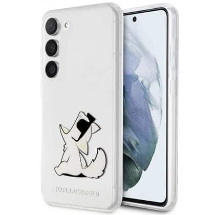 Karl Lagerfeld Choupette Fun - θήκη για Samsung Galaxy S23+ - Διάφανο